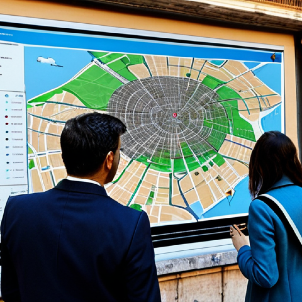 Urban Environmental Monitoring**

"A diverse group of people, fully clothed in appropriate attire, examining data on a large interactive map displaying air quality and noise levels in Rome. The map is colorful and easy to understand. In the background, we see classic Roman architecture blended with modern buildings. Safe for work, appropriate content, professional, perfect anatomy, correct proportions, natural pose, well-formed hands, proper finger count, natural body proportions, high quality, modest clothing, family-friendly."

**