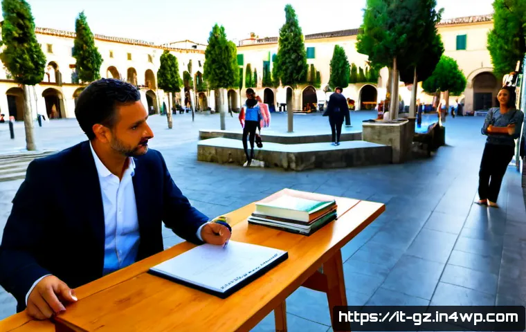 휴먼스케일 도시계획의 인터뷰 및 사례 연구 - Photorealistic urban planning interview in a sunlit Italian civic design studio, an experienced plan...